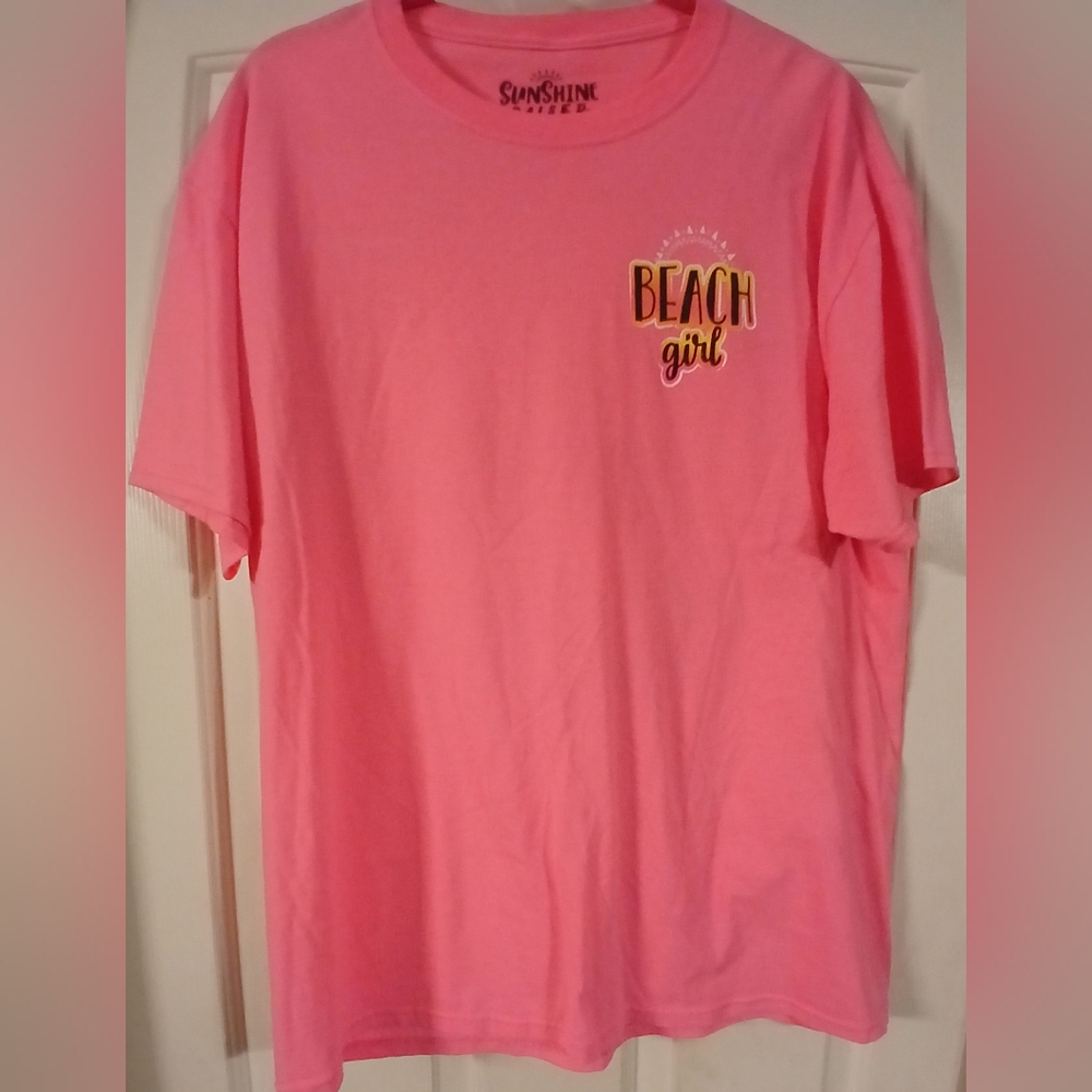 Sunshine Raised Graphic Tee "If I Can't Wear My Flip Flops I Aint Going" Size XL - Picture 2 of 3